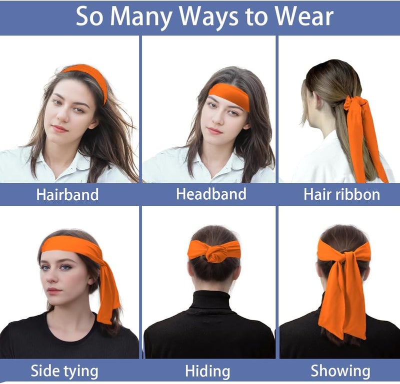 SRLLBBY Sport Tie Headbands Tennis Head Tie for Men Women Sports Fans Ninja Soccer Basketball Teams Head Ties Halloween - Image 5